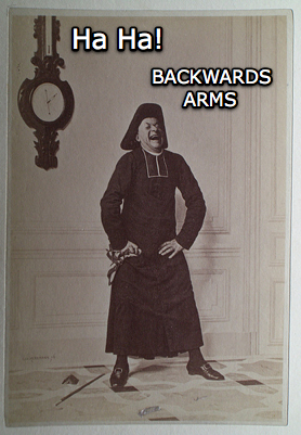 backwards